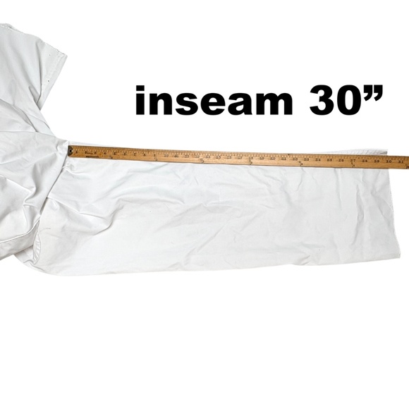 coveralls RED KAP L/XL white poly cotton long sleeve belt loops zip up - Picture 11 of 14